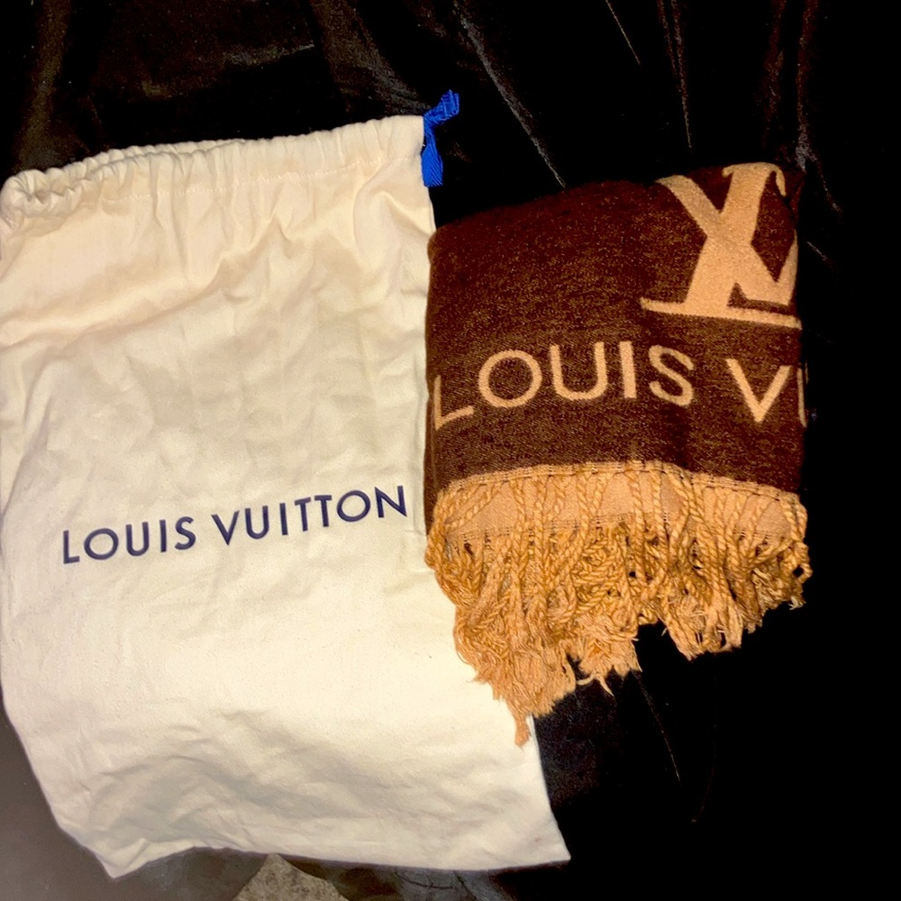 LOUIS VUITTON - Reykjavik Scarf Dark BrownM78125